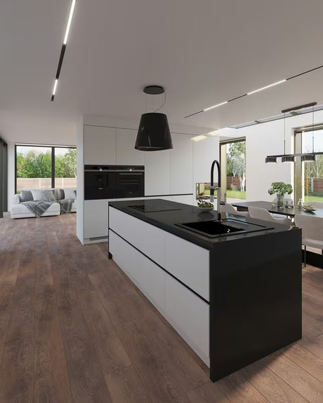 SIKO jednoručna baterija stojeća miješalica za sudoper crni krom s tušem pričvršćenim magnetom