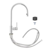 Kromirana miješalica za sudoper SIKO Chrome s izvlačivim tušem i zakretnim krakom