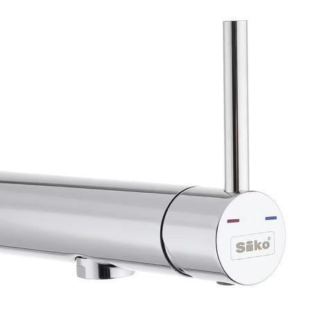 Kromirana miješalica za sudoper SIKO Chrome s uvlačnim pričvršćenjem pro za montažu ispod prozora i ručicom uz izljev