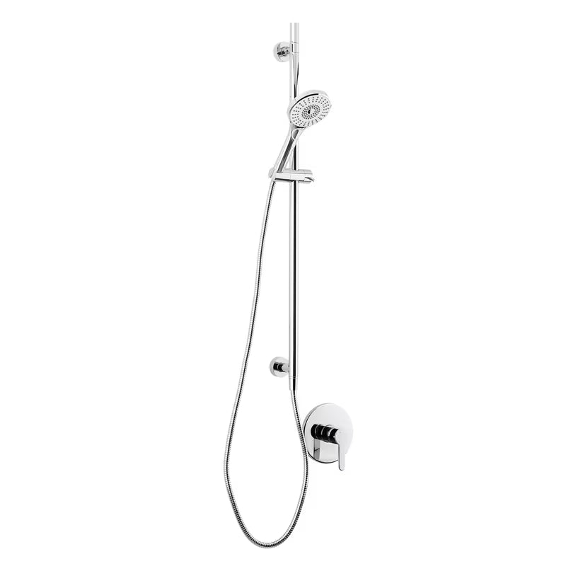 Podžbukni tuš sustav SIKO Elements s miješalicom, s tuš šipkom 2u1, crijevom i ručnom tuš slušalicom