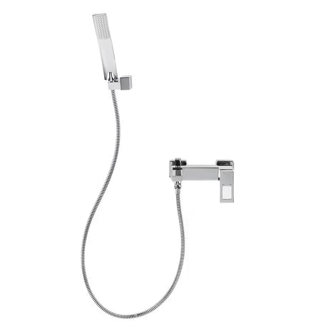 Jednoručna Baterija zidna miješalica za kadu SIKO Elements s tuš setom u krom izvedbi.