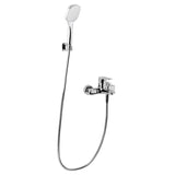 SIKO Elements jednoručna baterija zidna miješalica za kadu s tuš setom u sjajnom kromu