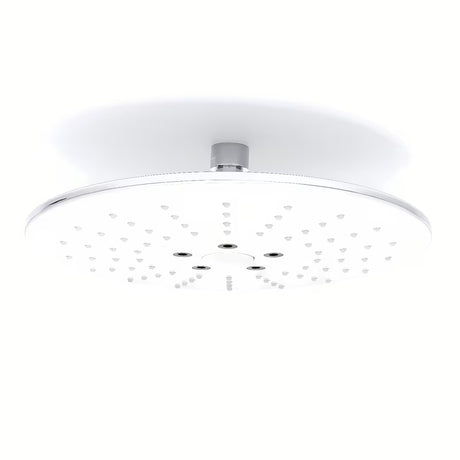 Bijela nadglavni tuš SIKO okruglog dizajna s tipkom pro, prebacivanje 3 mlaza