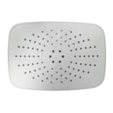 Pravokutna nadglavni tuš SIKO Chrome u bijeloj/krom izvedbi s dvije funkcije mlaza.