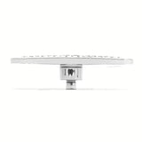 Pravokutna nadglavni tuš SIKO Chrome u bijeloj/krom izvedbi s dvije funkcije mlaza.