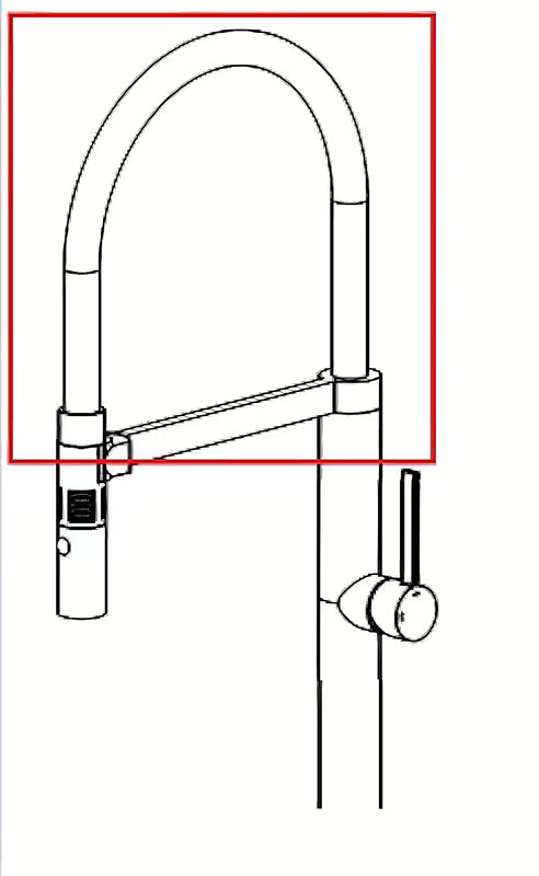Kromirani izljevni krak SIKO kao dodatak za slavinu.