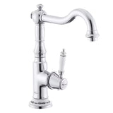 Kromirana miješalica za sudoper SIKO Provence s upravljanjem polugom i zakretnim izljevom u retro dizajnu.