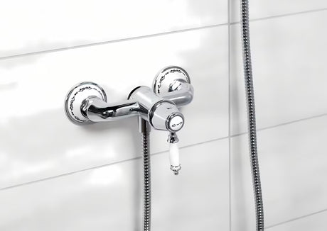 Retro jednoručna baterija miješalica za tuš SIKO Provence u krom izvedbi pro za zidnu montažu