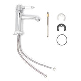 Kromirana miješalica za umivaonik SIKO Provence u retro dizajnu s ukrasnim detaljima