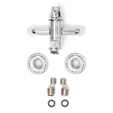 Kromirana jednoručna baterija zidna miješalica za kadu SIKO Provence u retro dizajnu s preklopnikom skrivenim u izljevu.