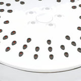 Bijela ručna tuš slušalica SIKO okruglog dizajna, promjera 12 cm, sa samočistećim mlaznicama