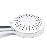 Bijela ručna tuš slušalica SIKO okruglog dizajna, promjera 12 cm, sa samočistećim mlaznicama