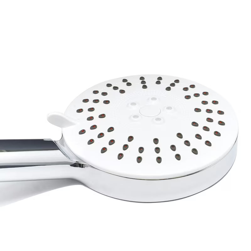 Bijela ručna tuš slušalica SIKO okruglog dizajna, promjera 12 cm, sa samočistećim mlaznicama