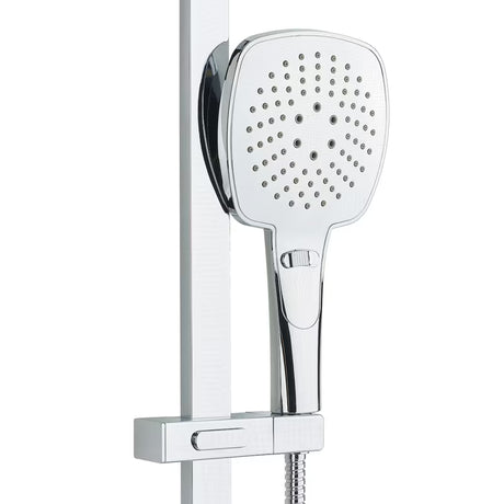 Tuš set SIKO Chrome s ručnim tušem s dvije funkcije i dva držača tuševi.