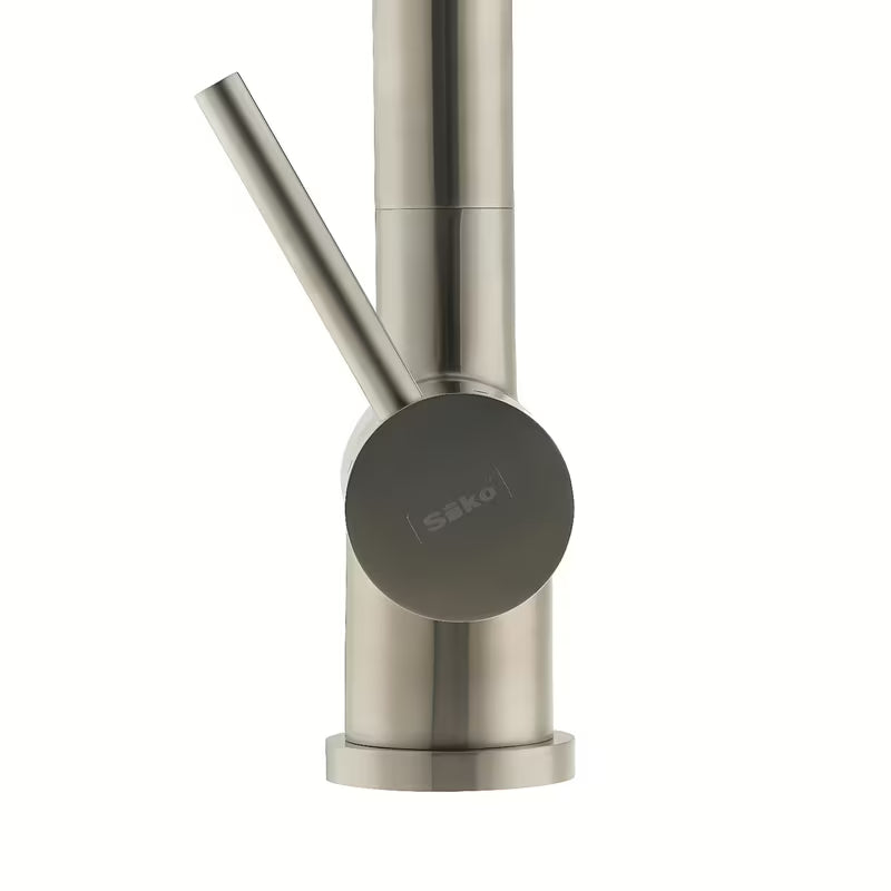 Inox miješalica za sudoper SIKO Steel s okretnim izljevom u mat izvedbi supersteel