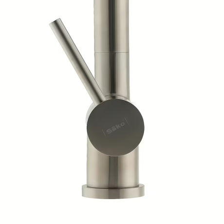 Inox miješalica za sudoper SIKO Steel s okretnim izljevom u mat izvedbi supersteel