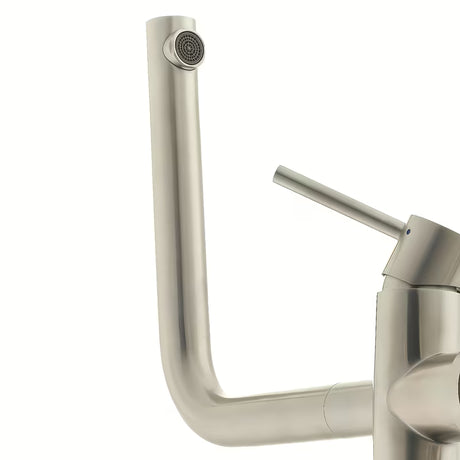 Inox miješalica za sudoper SIKO Steel s okretnim izljevom u mat izvedbi supersteel