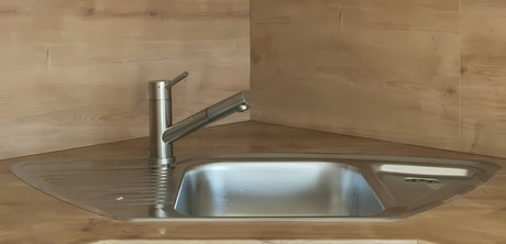 Inox miješalica za sudoper SIKO Steel s izvlačivim tušem u izvedbi supersteel