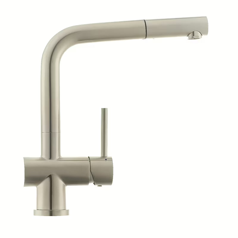 Inox miješalica za sudoper SIKO Steel s mat površinom i izvlačnim tušem