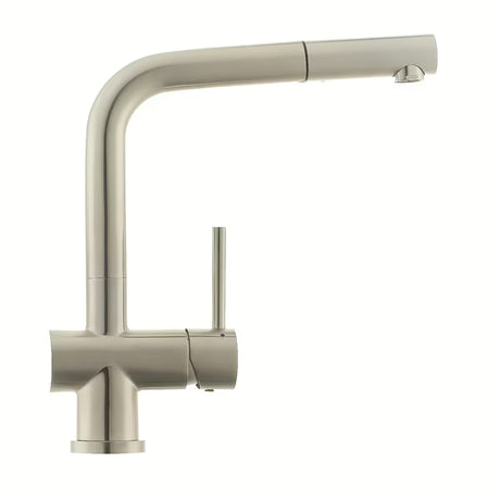 Inox miješalica za sudoper SIKO Steel s mat površinom i izvlačnim tušem