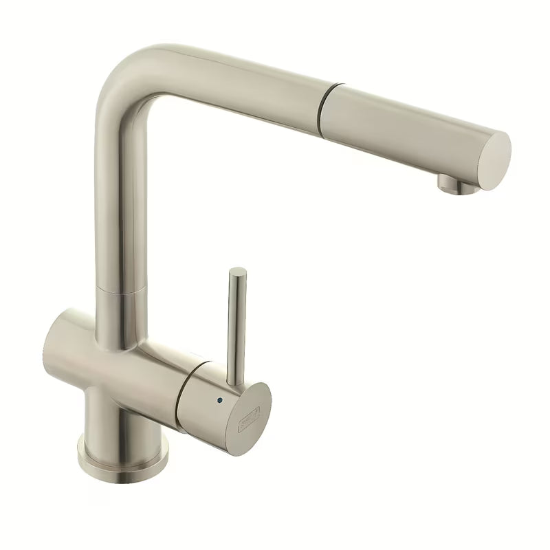 Inox miješalica za sudoper SIKO Steel s mat površinom i izvlačnim tušem