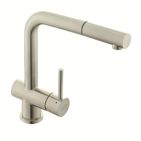 Inox miješalica za sudoper SIKO Steel s mat površinom i izvlačnim tušem