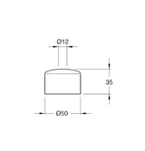 Kapna za pisoar Silfra u izvedbi 12 mm pro za ugradnju pisoara