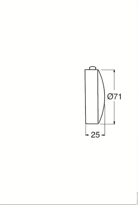 Rezervni upravljački kotačić pro za kade Seicrtek i Sucrtek u krom izvedbi.