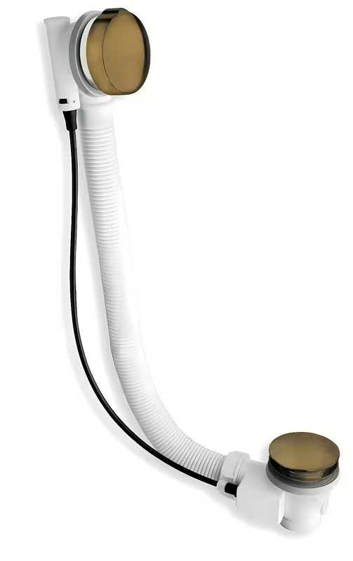 Okrugli odljevno preljevna garnitura za kadu Silfra Seimo u brončanoj boji, duljina 47 cm.