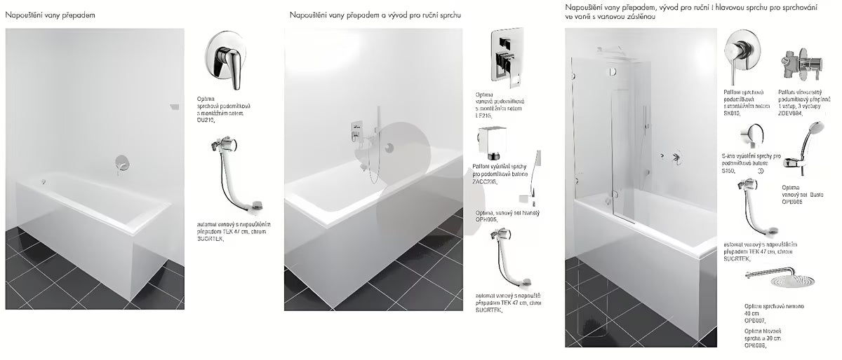 Silfra odljevno preljevna garnitura za kadu s preljevom za punjenje, u krom izvedbi, s metalnim upravljačkim kotačićem i čepom