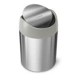 Stolni mini kanta za otpad Simplehuman Mini bin od brušenog nehrđajućeg čelika s okretnim poklopcem