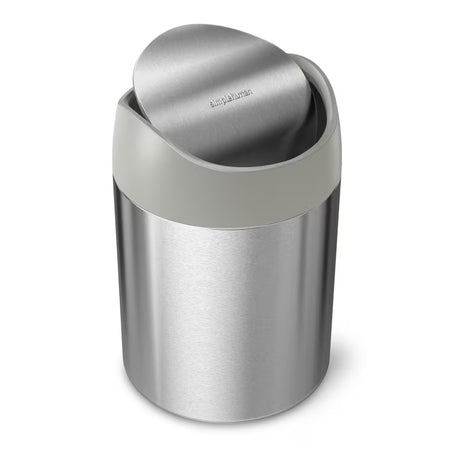 Stolni mini kanta za otpad Simplehuman Mini bin od brušenog nehrđajućeg čelika s okretnim poklopcem