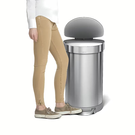Kanta za Otpad Simplehuman Pedal bin od brušenog nehrđajućeg čelika s otvaranjem na papučicu