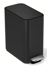 Crni uski pedalni kanta za otpad Simplehuman CW2101 zapremine 5 litara, prikladan za kupaonicu i za WC školjke.
