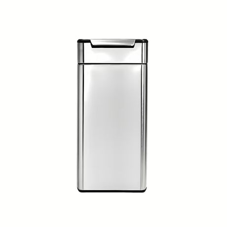 Senzorska kanta za otpad Simplehuman Touch-bar bin u mat izvedbi od nehrđajućeg čelika s uskim kućištem.