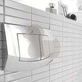 Bijela dvokoličinska tipka za aktiviranje Tece Ambia pro WC školjke pro za dvokoličinsko ispiranje