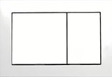 Bijelo tipka za aktiviranje Tece Base pro WC školjke s dvokoličinskim ispiranjem