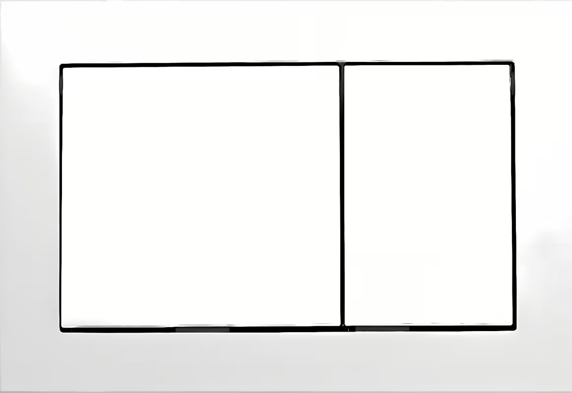 Bijelo tipka za aktiviranje Tece Base pro WC školjke s dvokoličinskim ispiranjem