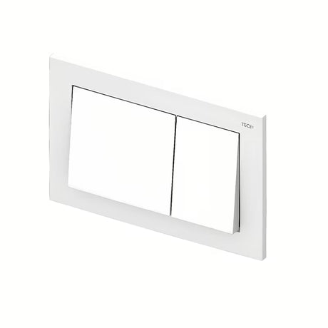 Bijelo tipka za aktiviranje Tece Base pro WC školjke s dvokoličinskim ispiranjem