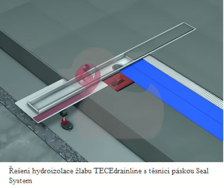 Nehrđajući tuš kanalica Tece Drainline u sjajnoj izvedbi pro tuš kabina