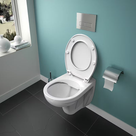 Viseći WC set Siko S-Line Pro s podžbuknim vodokotlićem TECE i kromiranom tipkom TECEbase