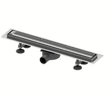 Tece Linus tuš kanalica 90 cm s rešetkom pro za umetanje pločica u izvedbi chrome