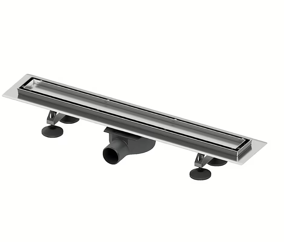 Tece Linus tuš kanalica 90 cm s rešetkom pro za umetanje pločica u izvedbi chrome