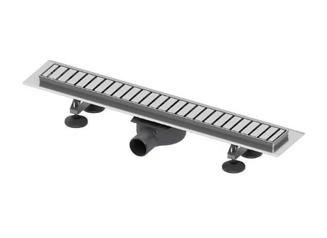 Tece Linus ravni tuš kanalica 90 cm s rešetkom od nehrđajućeg čelika u sjajnoj izvedbi