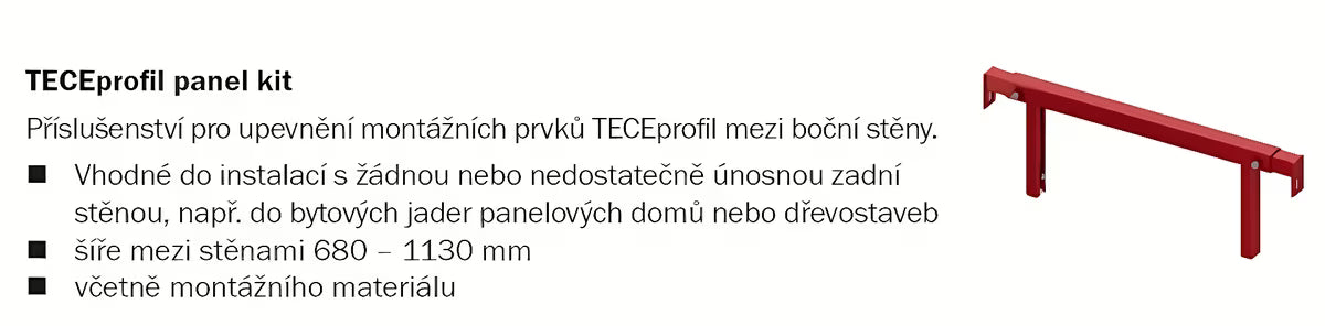 Komplet podžbuknog vodokotlića Tece Teceprofil pro za ugradnju u knauf s tipkom s priborom