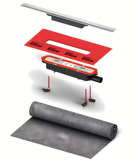 Tuš kanalica Tece Tecedrainprofile 80 cm u izvedbi Supersteel od nehrđajućeg čelika