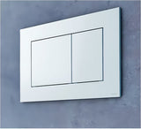 Bijela plastična tipka za aktiviranje Tece tecenow pro WC školjke s dvokoličinskim ispiranjem