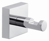 Kromirani samoljepljivi kukica Tesa Ekkro kvadratnog dizajna pro za vješanje ručnika bez bušenja.