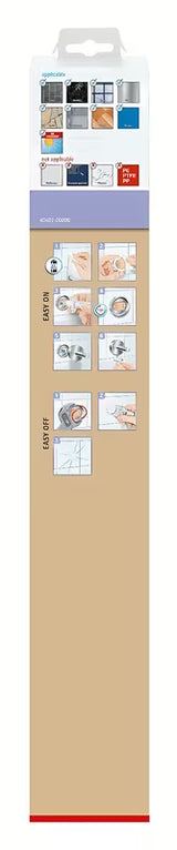 Brončani zidni kukica Tesa s montažom bez bušenja uz tehnologiju Power.Kit