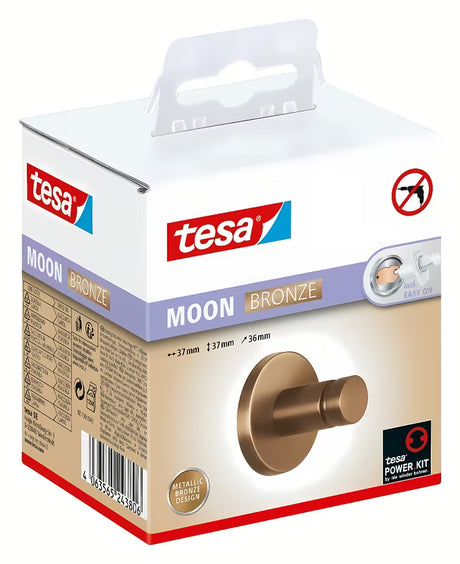 Brončani kukica za ručnik Tesa s ljepljivom montažom tesa Power.Kit bez bušenja